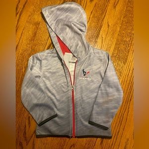 Texas Texans NFL Gray & Red
Full Zip Toddler Athletic Hoodie
Jacket 
Size 3T